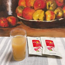 청송별빛사과즙 120ml 100포 아기 어린이가 좋아하는 명품 순수 청송 생사과즙 청송사과즙