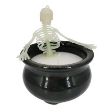 할로윈 해골 양초 세트 3D 가마솥 왁스 파티 홈 장식 테이블 유령, [01] A