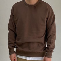 미꼬장 커플 맨투맨 티 남자 레이어드 라운드 남성 긴팔티셔츠 레인보우