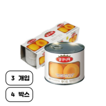 알쿠니아 황도 통조림, 600g, 4개