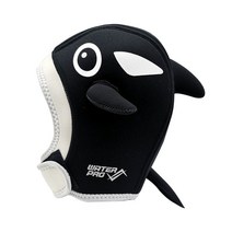 다이빙 후드 헤드 모자 스쿠버 물놀이모자 캐릭터, 원사이즈, 범고래