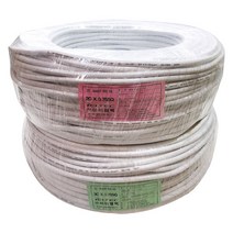 VCTF 2C/3C 0.75SQ 백색 1M 단위 판매 전선 케이블 단선 전기 국산 IV SV CV VCTFK 장원형 충진형 HIV, VCTF 3C 0.75SQ 백색 1M