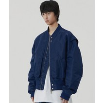 [빠른출고]/메종미네드 [무료반품] NOBLE CROP OVER MA-1 NAVY