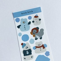 기타 바보사랑[키치키치]스노우맨 리무벌 스티커