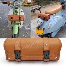 오토바이리어백 오토바이 힙색 바이크 리어백 레트로 거북이 탑박스 탱크백 백팩, 실린더레트로다크브라운(고품질)