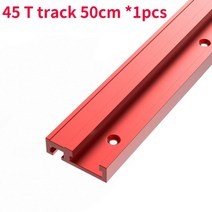마이터 게이지 각도기 100-800mm 유형 45 알루미늄 목공 t 슬롯 트랙 슈트 작업대 라우터 테이블 표준 연귀 트랙 정지 목공 도구, 1 pc 500mm 45 t-트랙
