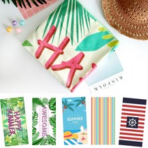 디자인 예쁜 비치타월 바캉스 필수 패션아이템 대형타올 10색, 10타입_마린블루, 1개