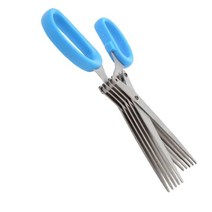 파다지기 채썰기 가위 채칼 다용도 주방 용품 블루, plaincu 블루