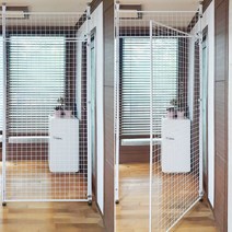 [디디지메이트]델라카사 고양이 방묘문 방묘창 폴대, 블랙