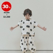 (린넨)도트 셔츠