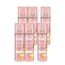 이사나 복숭아향 바디 향수 200ml ISANA Body Fragrance Sweet as a Peach, 6팩