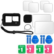 GoPro Hero 10 9 용 강화 유리 화면 보호기 커버 케이스 검정색 렌즈 보호 필름 Gopro Go pro 액세서리127674, C with 2 Box