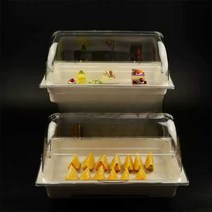 뷔페 과일 트레이 케이크 디저트 시식 철제 케이터링, 42x44x50cm