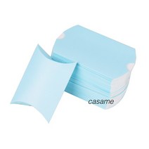 옥수수완충제 종이완충제 친환경포장지 10/20/30Pcs 다채로운 베개 사탕 상자 크래프트 종이 크리스마스 선, 02 Light blue_01 10 pcs