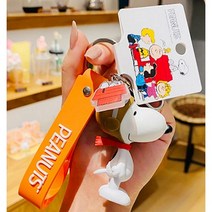 바비듀 스누피 키링 정품 찰리브라운 키홀더 가방고리 에어팟 열쇠고리, 파일럿_바비듀 정품 키링