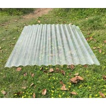 골판 렉산 투명 슬레이트 플라스틱 폴리카보네이트, 두께 1.2 mm X 길이 3.8 m