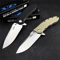 멀티툴 zero tolerance zt0562 tactical 접는 칼 5cr15mov blade g10 핸들 야외 사냥 캠핑 칼 edc 다기능 도구, 사막 손잡이