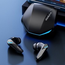 Lenovo GM2 프로 무선 저지연 이어폰 게이밍 헤드셋 HD 듀얼 통화 모드 블루투스 5.3 헤드폰 마이크 내장, White