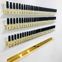 선반킹 골드미러 네일선반 폭이좁은 피규어 인테리어 벽선반, 600mm