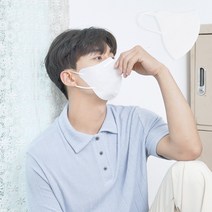 푸름마스크 새부리형 덴탈마스크 여름 일회용 비말 컬러 숨쉬기 편한 얇은 대형 20매, 화이트(20매)