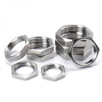 BSP 암나사 육각 잠금 너트 파이프 피팅 304 스테인리스 스틸 1/8 