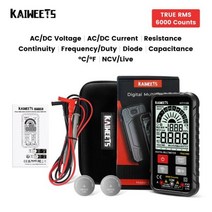 휴대용 디지털 카운트 멀티테스터 멀티 전류 테스터 KIWEETS KM601 9999 Multimeter1000V 10 미터 옴 Hz 커패시턴스 RE True RMS C DC DMM, CN, HT112B