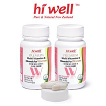 하이웰 멀티비타민 미네랄 여성용 2통, 상세설명 참조, 없음