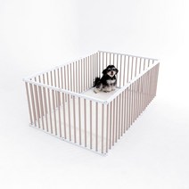 독톡 강아지 울타리 애견 펜스 ABS 높이 500mm 10PCS, 블랙, 코코아밀크