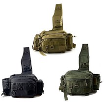 낚시보조가방 바칸 살림통 숄더백 허리 다목적 크로스바디 파우치 슬링 배낭 도구 도구, 육군 녹색