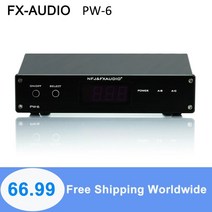 방송 음향 오디오 출력 증폭기 스피커새로운 fx-audio pw-6 amplificador hifi 디지털 스위처 spiltter 선택기 크로스오버 2-way 앰프 변환기, 검은 색