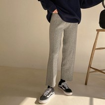 스위트플러스 임부복 촘촘 보들 핀탁 비스코스 일자 니트 팬츠
