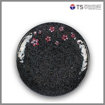 [돌산멜라민] 매화 골든원형접시 - 접시 사라 (식당용 업소용)
