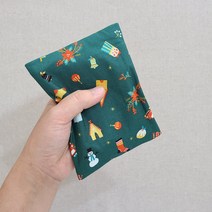 [DIY키트 패키지] (동영상설명) (10×13) 핫팩파우치만들기 핫팩주머니 주머니만들기 커버(핫팩포함안됨), 블루숲속세상
