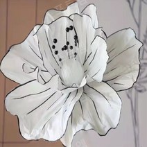 종이꽃 페이퍼플라워 DIY 자이언트플라워 포토존만들기, 스트로크 플라워 헤드 미디엄 화이트