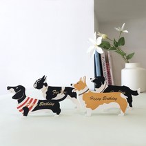 반려견 카드4종( 닥스훈트 웰시코기 불독 보더콜리 )