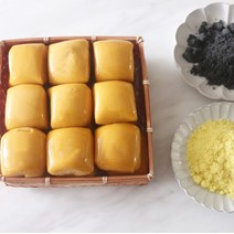 28년 전통 맛집 해풍 100% 쑥 인절미 단호박 인절미 떡 디저트, 단호박인절미1.5KG+흑임자100G