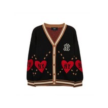 MLB 엠엘비 KIDS 공식 하트 빅포인트 가디건 NY Black 7AKCH0234-50BKS