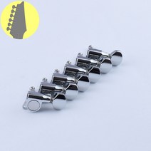 클리어런스 인라인 기타 머신 헤드 튜너 크롬 1 세트 6 개