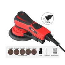 폴리셔 Boerte-다기능 벽 폴리셔 120V-220V 자동차 머신 브러시리스 듀얼 액션 버퍼 샌더 도구 광택기, 110V 임의 색상, 02 110V Color Random