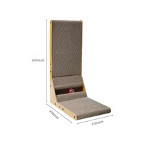 싸바리박스 돈선물포장 단상자 고양이 긁는 판 L 형 세로 내마모성 논드롭 입체 긁힘 방지 대형 골판지 고양이 발톱 판 고양이 장난감 용품, L자형 고양이 긁는 판 디럭스 업그레이드 고양이