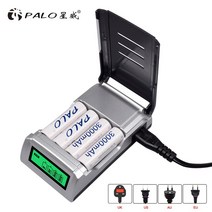 4-16 슬롯 고속 스마트 충전기 LCD 디스플레이 1.2V AA AAA Ni-MH NiCd 충전식 배터리 용 지능형, CHINA, AU, 4 slots style 2