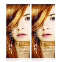 진주펄 염색약 9호 금빛황갈색 1+1 패션칼라, 진주펄 염색약 9호 금빛황갈색 1