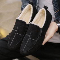 도오빠 가오렌 남성 털 단화 페니 로퍼 기모 안감 드라이빙 슈즈 겨울 모카신 따뜻한 남자로퍼 발편한 신발