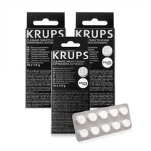크룹스 테팔 전자동 커피머신 청소 세정제 알약 세척제 10개입 3팩 Krups XS3000, 1세트