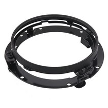 17.8cm LED 헤드라이트 어댑터 마운팅 링 - 할리 스트리트 글라이드 로드 킹 일렉트라 데이비슨 용 브래킷 헤드 램프 블랙 모터 라운드