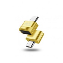 카드 리더기 . -노트북 액세서리용 - 어댑터 스마트 메모리, 황금 마이크로 USB