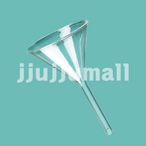 과학실 실험실 연구실용 유리깔때기 60ml 연구교구 과학교구 연구교재 연구기자재 과학수업 실험기자재, 1개, 유리 깔때기75mm