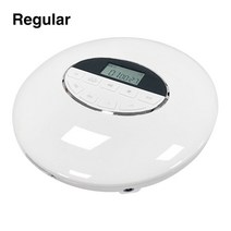 CD 플레이어 씨디피 cdplayer CDP 지원 카드 자동차 잭 다기능 배터리 구동, 화이트 레귤러