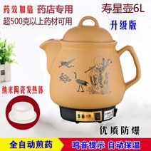 홍삼다리는기계 차탕기 업소용 타이머 탕약기 전기유리약탕기 도자기 한약 홍삼내리는기계 추출기 중탕기, 세라믹 발열체 수성주전자 6L 방폭형