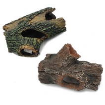 나무 터널은신처 2종(자연주의), 바닥 뚫린제품(SH8405)